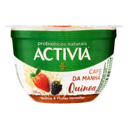 LEITE FERMENTADO INTEGRAL QUINOA & FRUTAS VERMELHAS ACTIVIA CAFÉ DA MANHÃ
