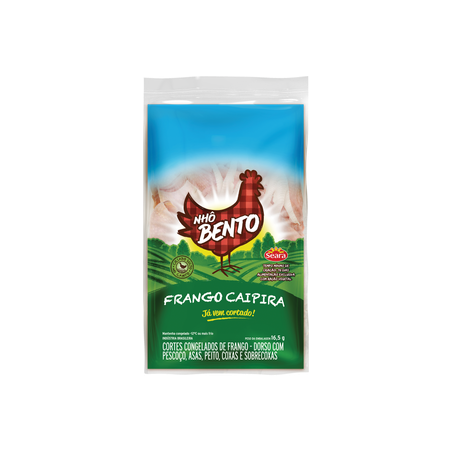 Frango Caipira Nhô Bento Congelado - Cortado Kg