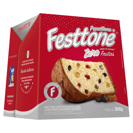 Panettone Festtone Frutas Zero Açúcar 300G