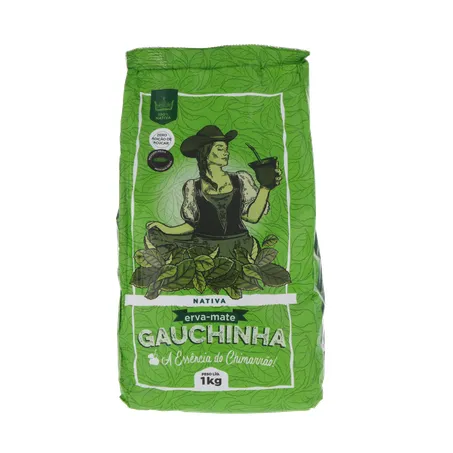 Erva-mate gauchinha nativa pacote 1kg