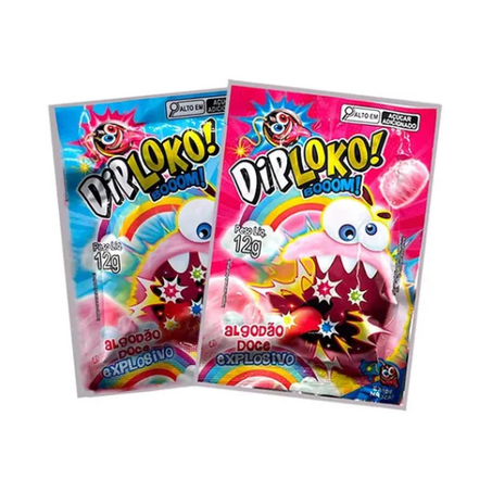 ALGODAO DOCE DIP LOKO 12G EXPLOSIVO