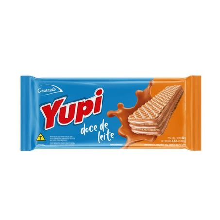 Wafer casaredo yupi 80g doce de leite