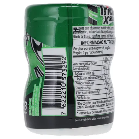 GOMA MASCAR TRIDENT GARRAFA SPEARMINT 54G 360-12