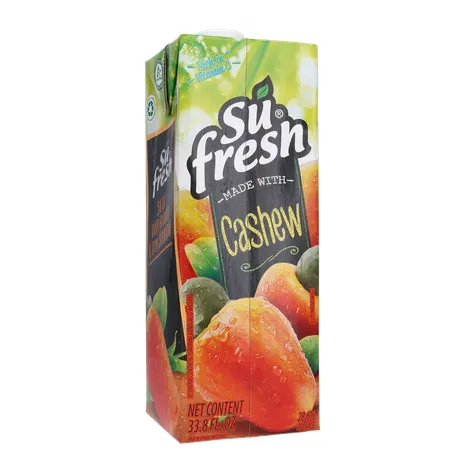 Bebida de Fruta Adoçada Su Fresh Caju Caixa com Tampa 1lt 360-16