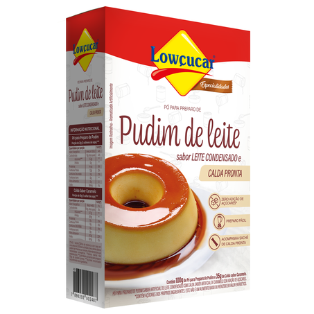 PUDIM LOWCUCAR LEITE CONDEN 100G C/CALDA