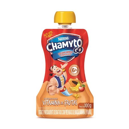 Iogurte nestle chamyto go vitamina de frutas 100g