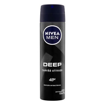 Desodorante aerosol masculino original carvão nivea 150ml