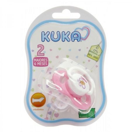 Chupeta Kuka Plus Orto N2 Rosa Cod 2487