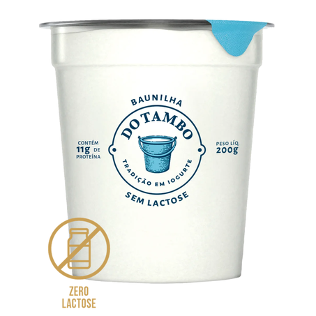 IOGURTE DO TAMBO ZERO LACTOSE BAUNILHA 200G