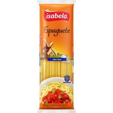 Massa cortada isabela 500g espaguete