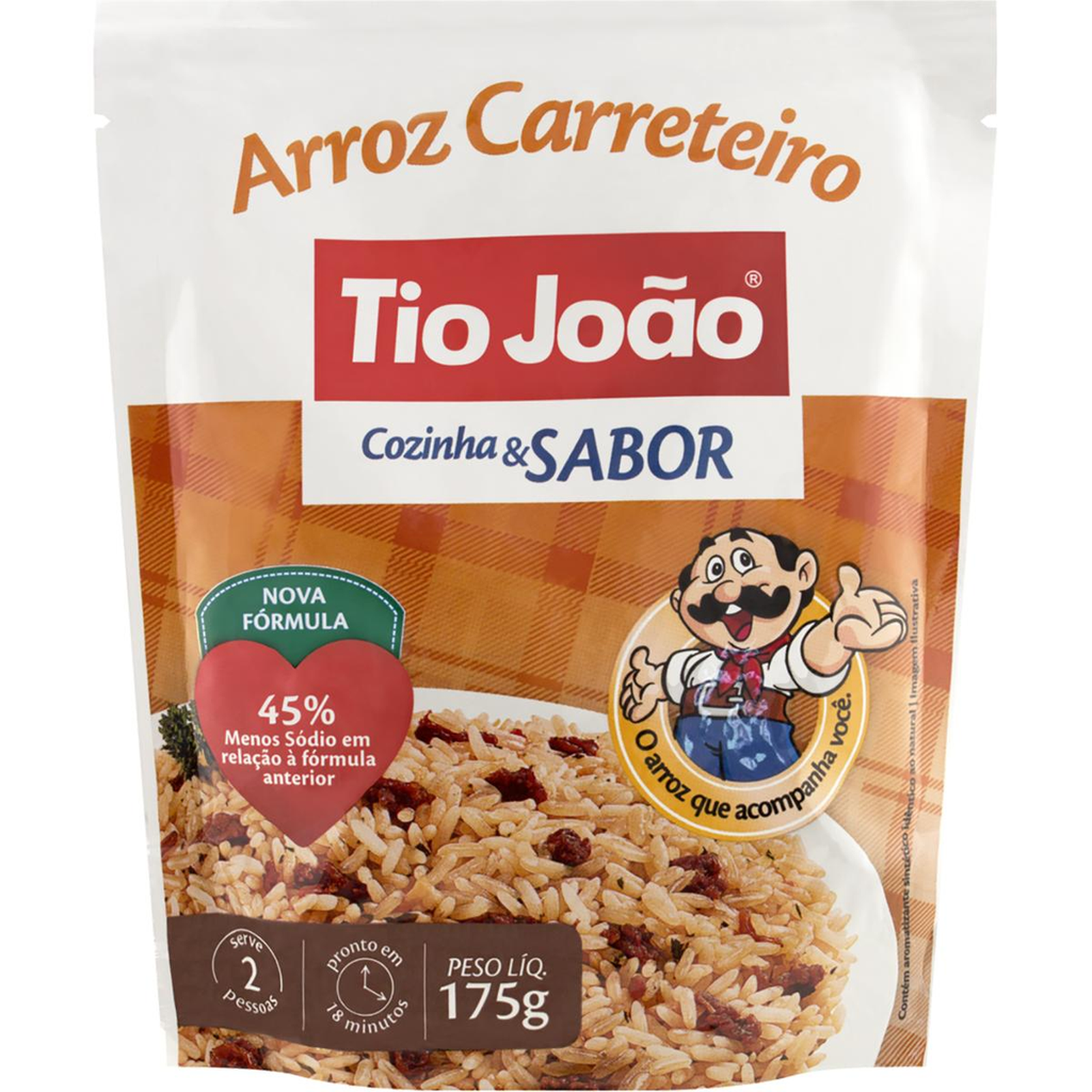 Arroz Tio João 175g - Cozinha & Sabor - Carreteiro