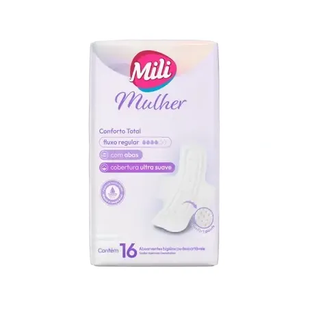 Abs Mili C/16 Conforto Total C/Abas Suave