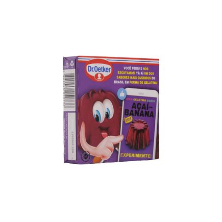 Gelatina Dr Oetker Açaí Com Banana Caixa 20g 
  360-24