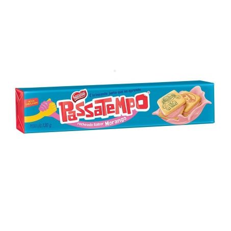 BISC RECH PASSATEMPO 130G MORANGO