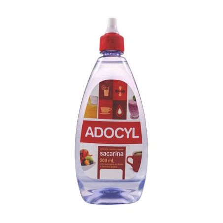 Adoçante Dietético Líquido Adocyl Sacarina Frasco 200ml
