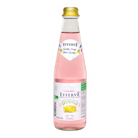 Agua com gás rose pink efferve 330ml