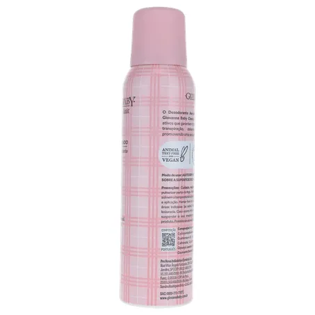 Desodorante giovanna baby classic feminino aerossol 150ml 360-10