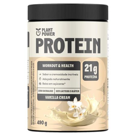 SUPLEMENTO PLANT POWER PROTEIN VANILLA CREAM 490G