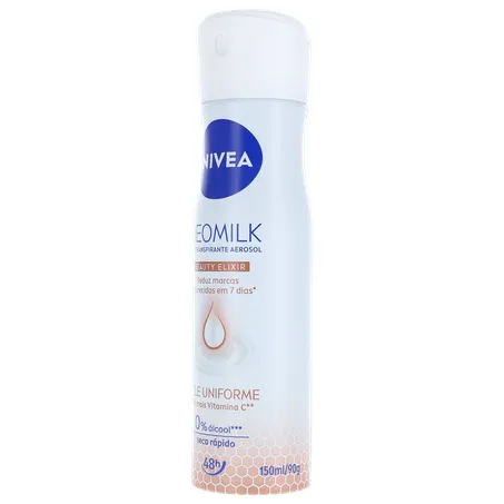 Desodorante aerosol nivea feminino deomilk beauty elixir 150ml 360-4