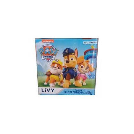 SABONETE PAW PATROL LIVY 80 G OLEO AMENDOA        