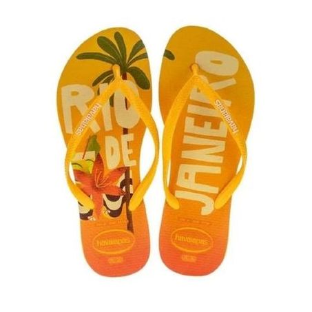 CHINELO HAVAIANAS SLIM POSTCARD AMARELO 31/32