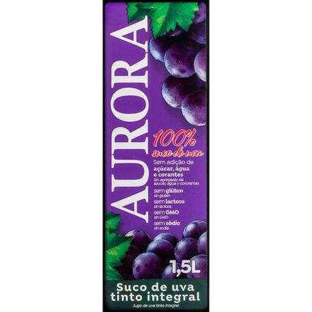 Suco aurora 1.5l uva tinto integral