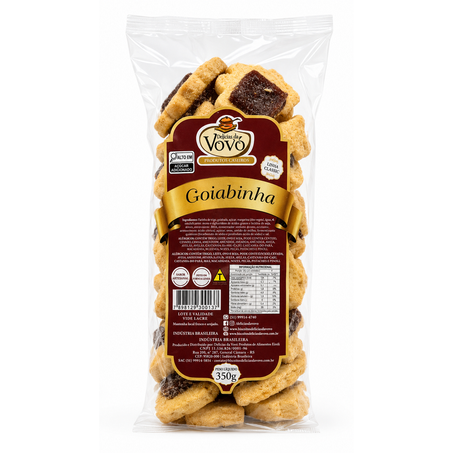 BISCOITO DELÍCIAS DA VOVÓ GOIABINHA 350G