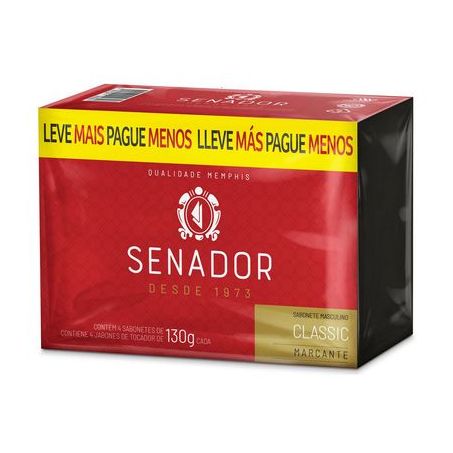 SABONETE SENADOR CLASSIC C/4 UND 130G
