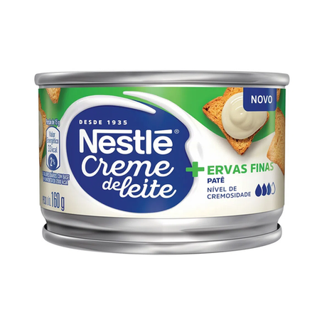 Creme Leite Nestle Patê Ervas Finas Lata 160g 
 