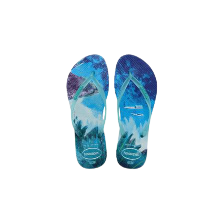 Chinelo havaianas slim paisag azul ceu33/34