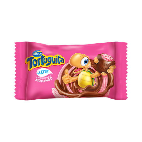CHOCOLATE ARCOR TORTUGUITA  IOGURTE MORANGO 17G