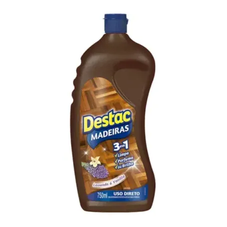 Limpa Pisos Madeira Destac Cuidado das Flores Squeeze 750ml
