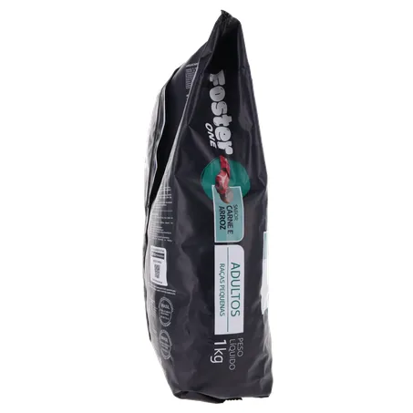 ALIMENTO PARA CÃO FOSTER ONE RAÇAS PEQUENAS CARNE E ARROZ PACOTE 1KG 360-25