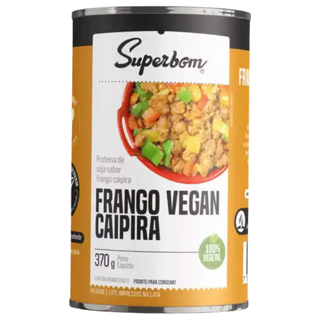 FRANGO VEGAN DESFIADO 370G - SUPERBOM
