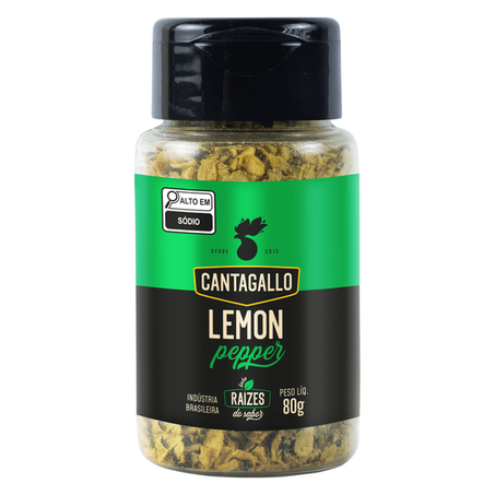 Tempero cantagallo 80g lemon pepper