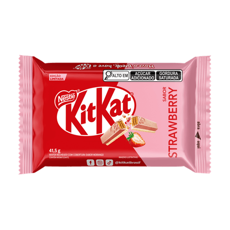 Chocolate Kit Kat Morango Nestlé 41,5g