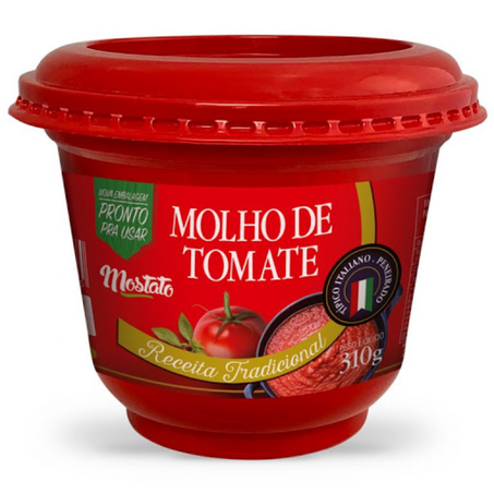 Molho tomate mostato 310g tradicional pote