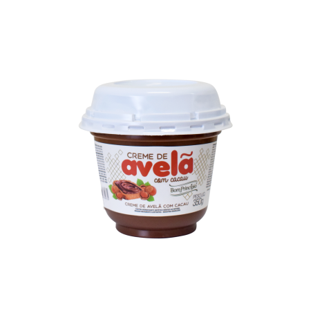 Creme de avelã bom princípio com cacau