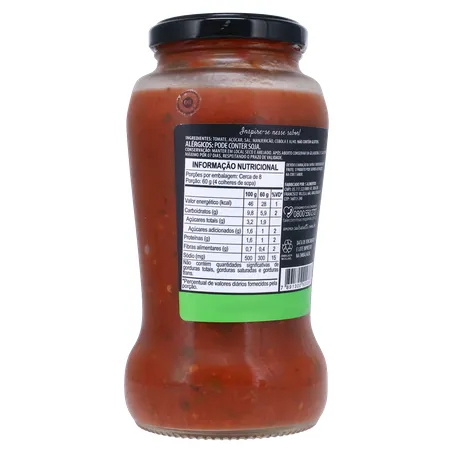 Molho De Tomate Salsaretti Gourmet Basilico 500g 360-16