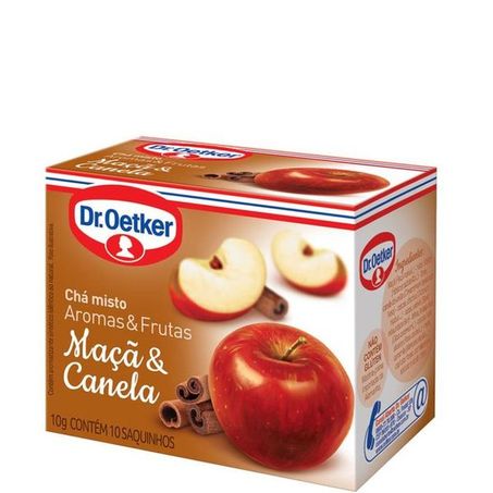 Chá dr.oetker aromas & frutas maçã e canela c/10 10g
