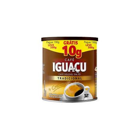 CAFE SOLUVEL IGUACU TRADICINAL LATA L200 P190G