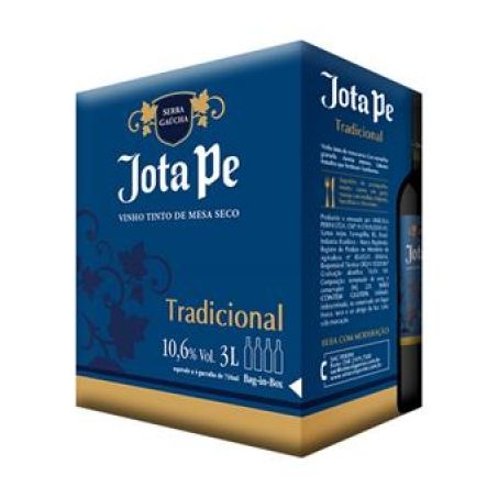 Vinho jota pe 3l bag tinto seco