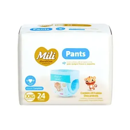 Fralda Desc Mili 24un Lovecare Xxg Pants
