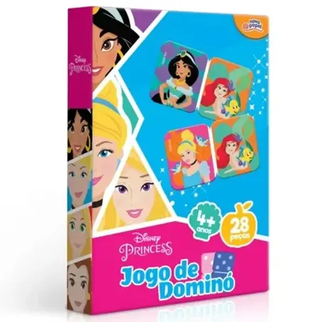 	 JOGO TOYSTER DOMINO 28PC PRINCESAS REF.8009