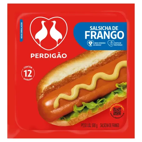 Salsicha Perdigao Frango 500g 
 