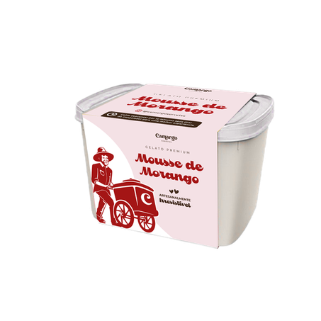 	 SORVETE CAMARGO 1,5L PREMIUM MOUSSE MORANGO
