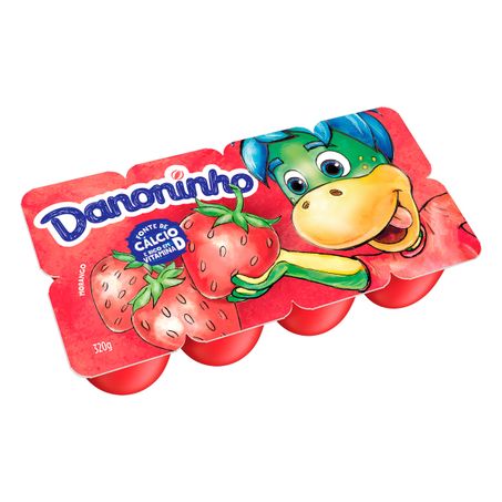Danoninho petit suisse morango com 8 unidades