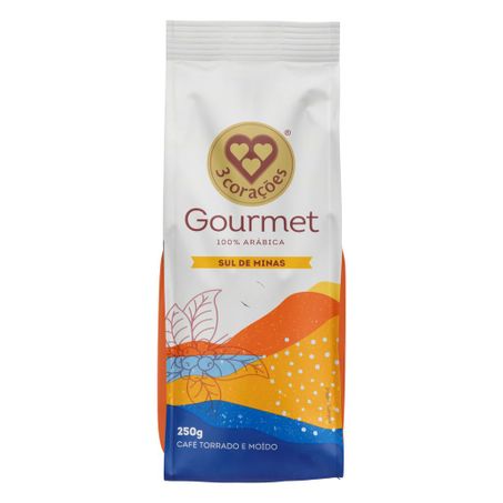 Café 3 corações gourmet sul de minas 250 gr