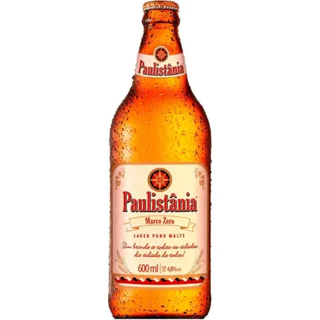 Paulistânia Cerveja Malte Lager Premium 600Ml