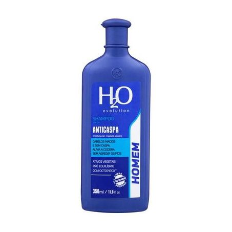 Shampoo H2O homem anticaspa 350ml